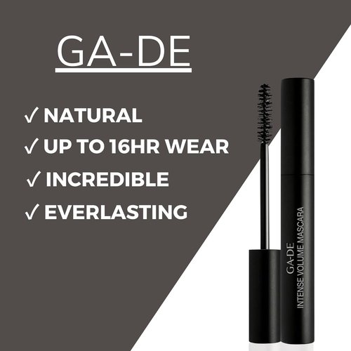 GA-DE COSMETICS Intense Volume Mascara - Deep Black Formula for Bold, Luscious Lashes