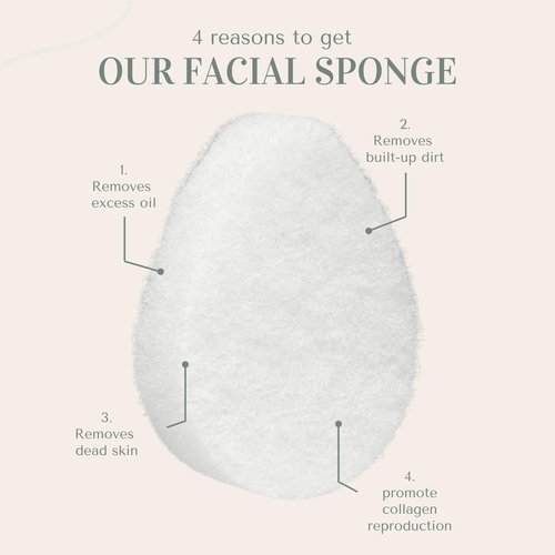 10 Pack - VerdeVida Facial Sponge/Face Scrubber, Buff Puf Style Pads, Deep Cleansing & Exfoliating, White