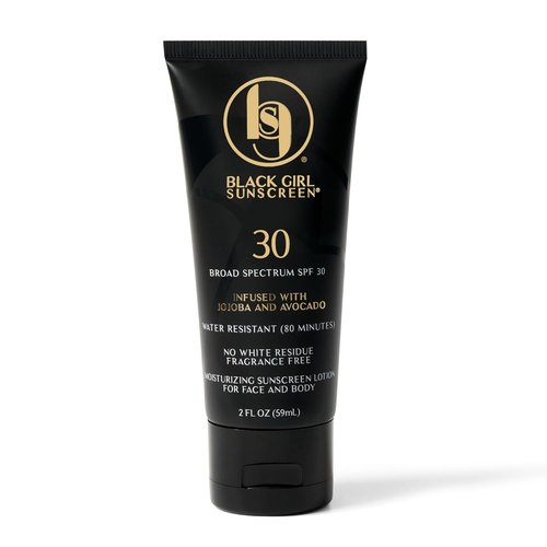 Black Girl Sunscreen SPF 30 - Ultra Sheer Moisturizing Sun Lotion for Melanin Rich Skin | Travel Size 2 fl oz