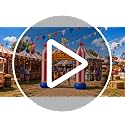 Inflatable Circus Arch Entrance - 11FT Red & White Carnival Party Decor