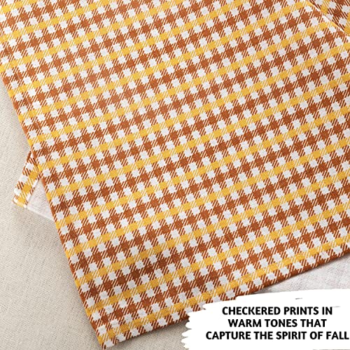 Fall Table Runner 14x90 Ginger Spice Cotton Boho Farmhouse Decor - Folkulture