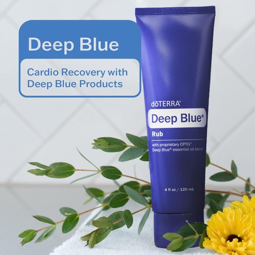 doTERRA Deep Blue Rub - Soothing Muscle Relief Cream | 4 oz Tube for Pain Relief
