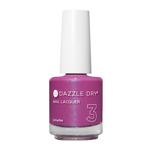 Dazzle Dry Nail Lacquer (Step 3) - Mulberry - A purply pink with a subtle blue flash. Full coverage shimmer. (0.5 fl oz)