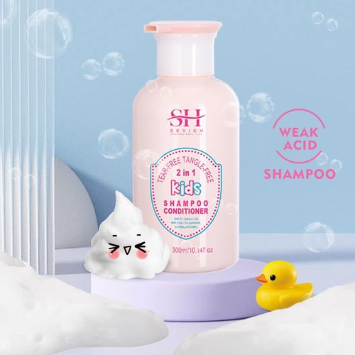 SEVICH Kids Shampoo & Conditioner 2-in-1 - Tear-Free, Hypoallergenic Formula for Sensitive Scalp | 10.14 fl oz (300ml)