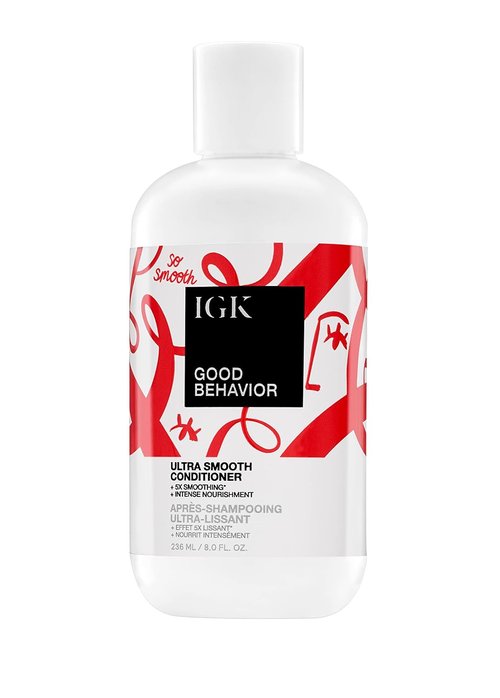 IGK GOOD BEHAVIOR Ultra Smooth Conditioner - Frizz Control, Hydration & Shine | Vegan & Cruelty-Free