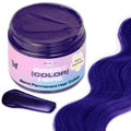 INH Semi Permanent Hair Color - Amethyst Dark Purple Hair Dye | Vegan, No Bleach, 6oz Conditioner