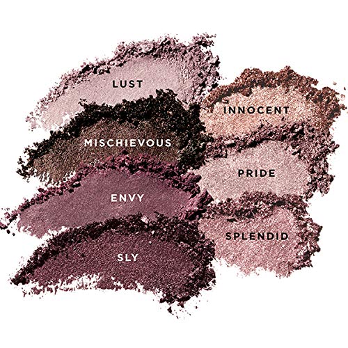butter LONDON Glazen Smooth Silk Eyeshadow Palette Mauves - 7 Shade Buildable & Blendable Pressed Powder with Mirror - Primer-Infused Clean Formula Eye Shadow Eye Makeup for Women, Cruelty-Free