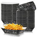 Halloween Paper Food Trays with Spider Design, 100 Pack, Disposable Serving Plates