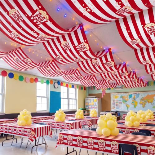 Circus Themed Christmas Banners - 3 Pcs 36 ft Carnival Decoration Set