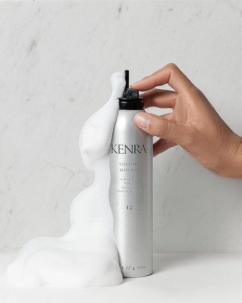 Kenra Volume Mousse 12 | Medium Hold Mousse | Non-Drying, Non-Flaking Lightweight Formulation |Styling Control Without Stiffness Or Stickiness | Tames Frizz & Conditions| All Hair Types| 8 oz (2-Pack)