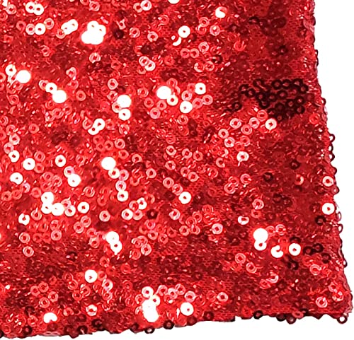 25PCS Red High Elastic Sequin Chair Sashes Bling Bling Party Decoration