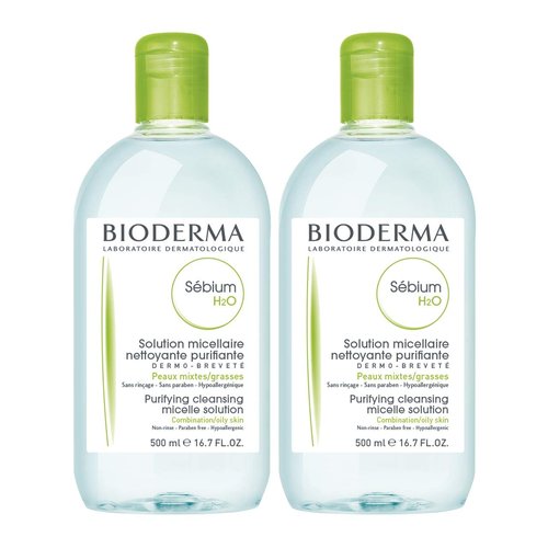 Bioderma Sébium H2O Micellar Water - Effective Facial Cleanser & Makeup Remover for Oily Skin