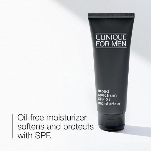 Clinique For Men Face Moisturizer - Oil-Free SPF 21 Lotion | Hydrating & Protecting | 3.4 Fl Oz