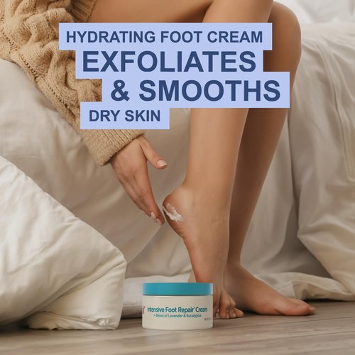 Kerasal Intensive Foot Repair Cream - Lactic Acid & Lavender for Deep Moisturization | 4 oz