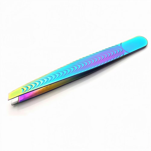 Tweezers for Women Facial Hair, Eyebrow Tweezer for men, Professional Stainless Steel Pointed Splinter Ingrown Hair removal, Colorful