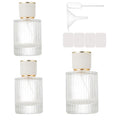 ZHENGYAOYANG 3 Packs Mist Spray Bottle, Small Cologne Travel Spray Bottles, 50ML Reusable Perfume Spray Bottle for Sample Dispenser, Liquid Cosmetic and Home Decor, White Cap