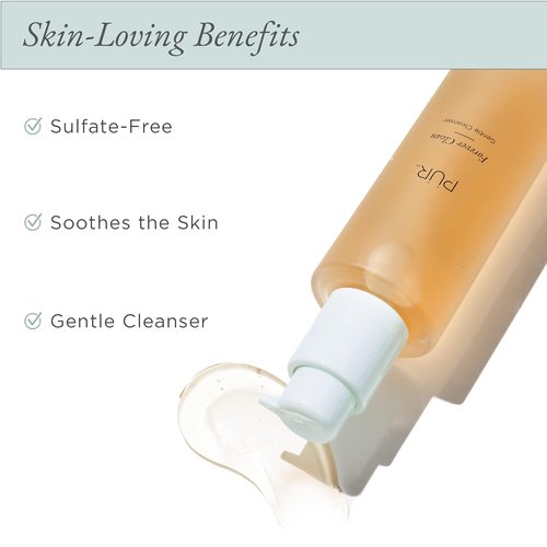 PÜR MINERALS Gentle Facial Cleanser - Sulfate-Free Vegan Makeup Remover with Green Tea & Aloe Vera