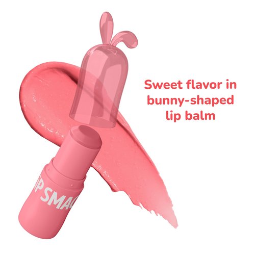 Lip Smacker Bunny Lip Balm - Moisturizing Hydration for Kids | Fun Collectible Easter Gift - Berry Hoppy