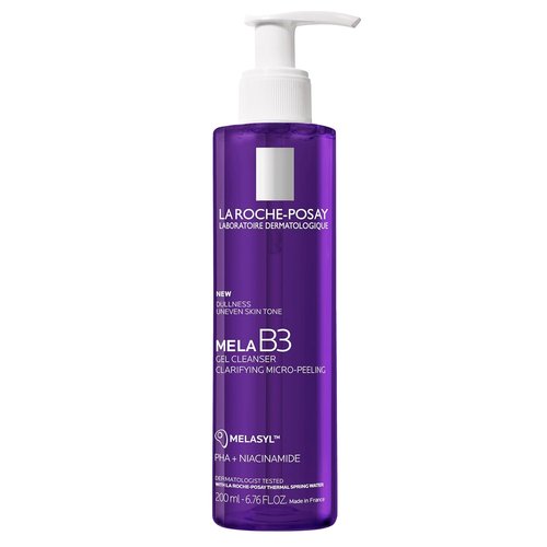 La Roche-Posay Mela B3 Gel Cleanser - Anti-Aging Face Wash with Niacinamide & PHA for Dark Spots | Oil-Free, Soap-Free