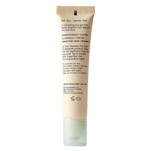 Versed Weekend Glow Eye Gel - Caffeine Under Eye Cream for Dark Circles & Puffiness - 0.5 oz