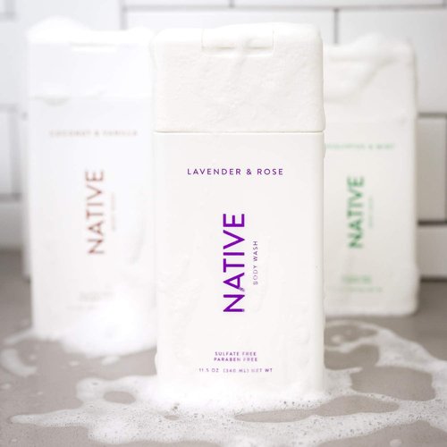 Native Body Wash 3 Pack - Natural SLS & Paraben Free Body Wash for Men & Women | Cucumber, Coconut & Lavender Scents