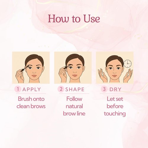 Eyebrow Tint & Gel by [Brand Name] - Smudge-Proof, Long-Lasting Color for Natural Full Brows | Medium Brown