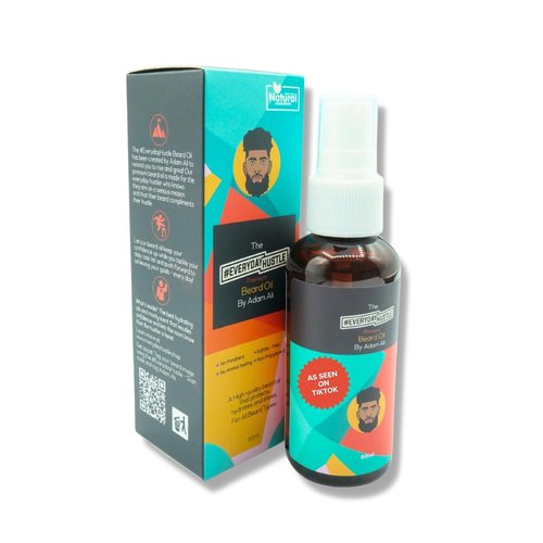 EverydayHustle Beard Oil - Lightweight Serum for Black Men | Natural Hydration & Jasmine Scent, 60ml