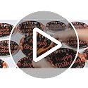 Orange Black Happy Birthday Party Plates & Napkins Set - Serves 24 - Variation: OrangeBlack Plates FF