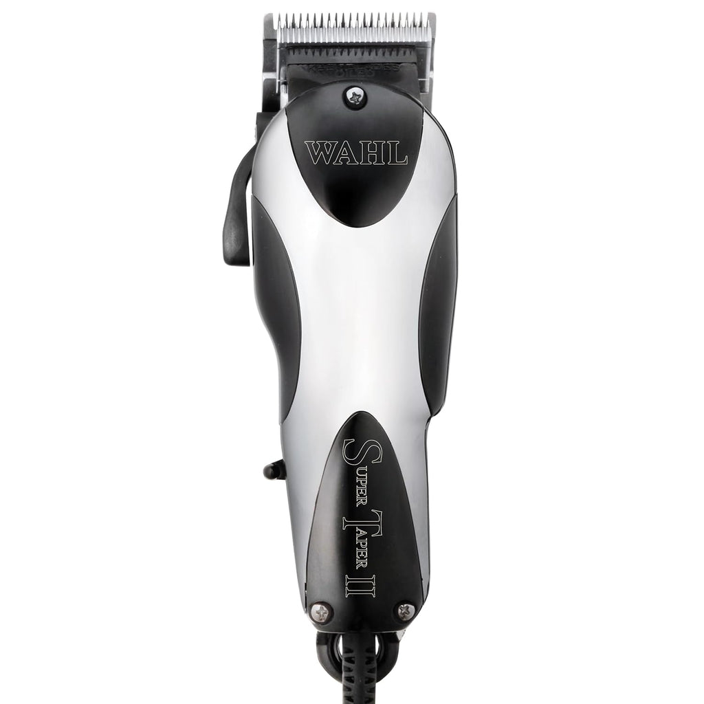 Wahl Professional Super Taper II Corded Clipper - Adjustable Blade for High-Performance Haircuts | Silver