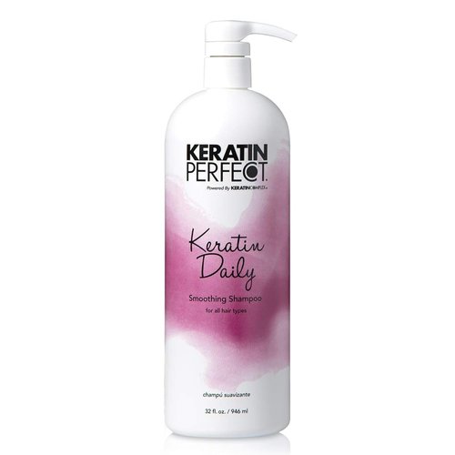 Keratin Perfect Daily Smoothing Shampoo - 32oz for Silky, Frizz-Free Hair