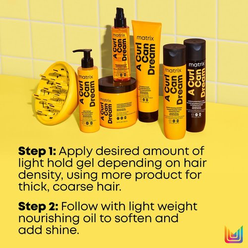 MATRIX A Curl Can Dream Gel - Light Hold for Curly, Coily & Wavy Hair | Frizz Control & Curl Definition (Pack of 2)