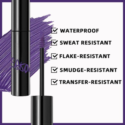 Skiennix 2-in-1 Semi-Permanent Eyebrow Gel - Waterproof Tinted Brow & Lamination Gel | 24HR Hold, Clear (04#Purple)