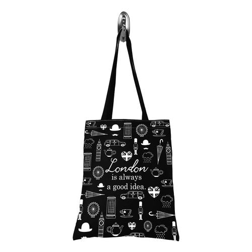 TSOTMO London Travel Gift London City Skyline London Is Always A Good Idea Zipper Pouch Makeup Bag (London tote)
