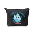 JXGZSO Luna Star Gift There's No Sunshine Only Darkness Cosmetic Bag Animation Movie Lover Gift Lumalee Blue Makeup Bag (There's No Sunshine Only Darkness Black)