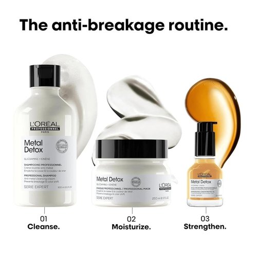 L'Oréal Professionnel Paris Metal Detox Shampoo & Mask Set | Protect Color, Remove Metal Build-Up, Paraben & Sulfate-Free