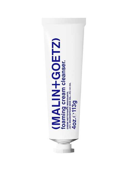 MALIN+GOETZ Foaming Cream Cleanser - Gentle Cream-to-Foam Face Wash with Jojoba Milk & Prebiotics | Vegan, pH-Balanced (4 Fl Oz)