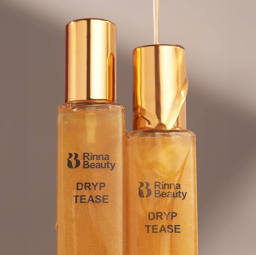 Rinna Beauty Dryp Tease Dry Body Oil Spray - Shimmering Moisturizer for Dry Skin | Vegan & Cruelty-Free - 3.4 Fl Oz