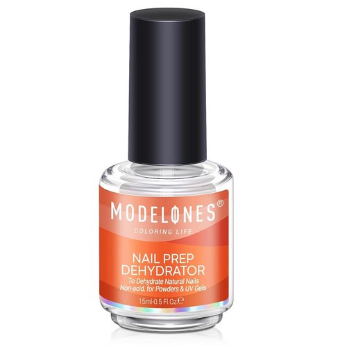 Modelones Nail Dehydrator - 15ml Acid-Free Prep for Acrylic & Gel Nails | Hema-Free Primer Bonder