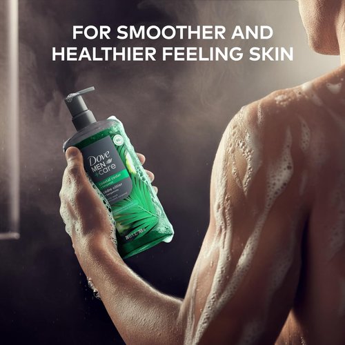 DOVE MEN + CARE Body Wash Coastal Cedar & Bergamot Plant-Based Moisturizing Body Wash for Men, 26oz