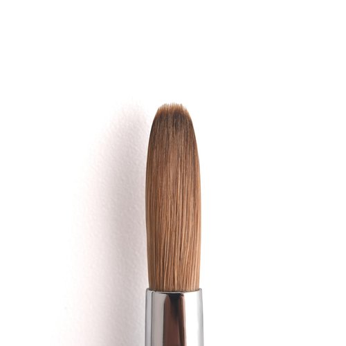 KADS 6# re Kolinsky Hair Bristles Acrylic Nail Brush Oval Crimped Shaped RedWood Handle Professional Salon Quality (6#)