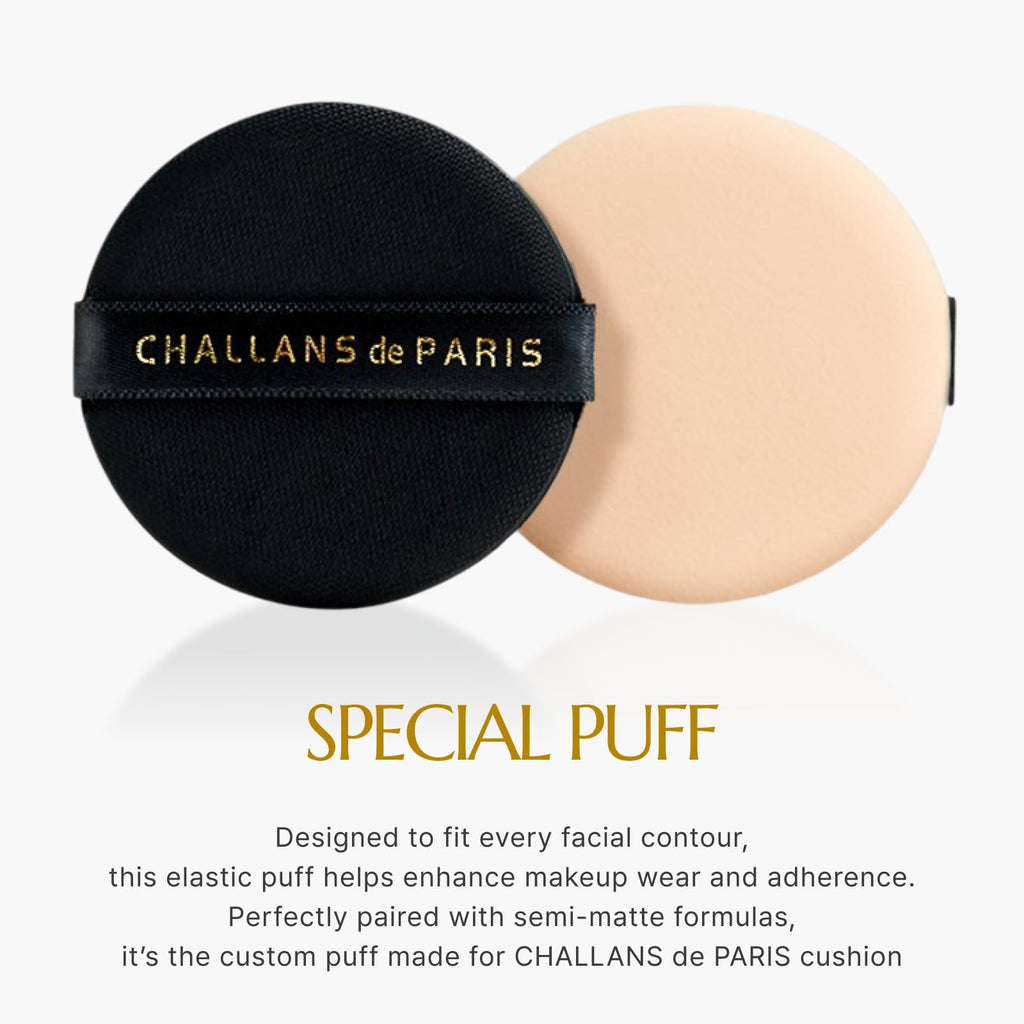 [CHALLANS de PARIS] Cushion de Aqua EX – Dewy Glow Cushion Foundation, Natural Radiance & Hydration, Buildable Coverage, Lightweight Cream Texture, 23 Natural Beige, 0.53 oz