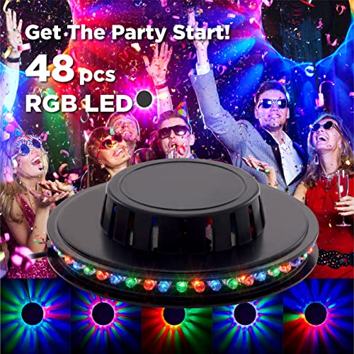 Sound Activated Party Lights 2 Pack USB RGB Disco Lights for Parties, Wall Mountable