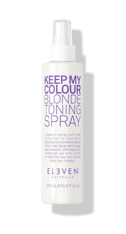 ELEVEN AUSTRALIA Keep My Colour Blonde Leave-In Toning Spray - Purple Toner for Silver & Light Blonde Hair, Enhances Shine - 6.8 fl oz