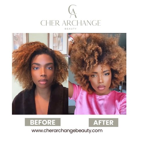 CHER ARCHANGE Beauty® All-In-One Hydration Hair Oil – Organic & Vegan Scalp & Hair Treatment – Moisturizing Oil for Dry Hair, Breakage & Shine – Rosemary, Aloe & Omega 3 – 2 fl oz