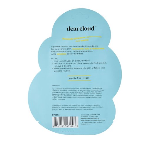 dearcloud Paul Frank Juicy Julius Dew Essence Face Mask, Korean Sheet Mask - Tranexamic Acid, Niacinamide & Squalane (3 Pack)
