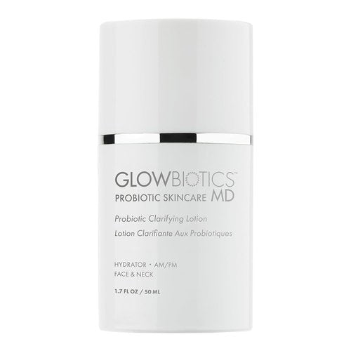 Glowbiotics Probiotic Clarifying Lotion - Oil Control Moisturizer for Oily & Acne-Prone Skin | Reduces Shine & Soothes Redness | 1.7 fl oz