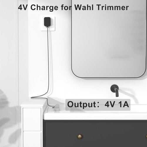 4V Charger Replacement for Wahl 9818L 9818 9888L 9854L 9876L 9918D WNT-9 WNT-8 9864 9876 9766 5622 5623 8779 79608 97581 Trimmer S003HU0420060 S004mu0400090 Power Supply Cord