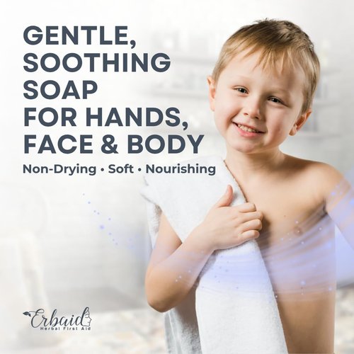 Skiennix Baby Soap - Natural Unscented Goat Milk Bar for Sensitive Skin | Gentle Eczema Relief & Moisturizing Oatmeal Honey - Made in USA