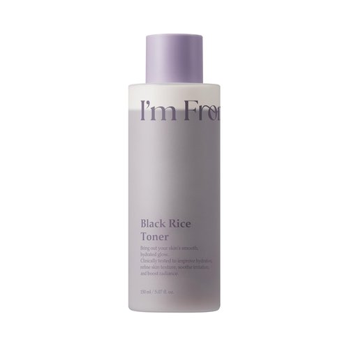 I'm from Black Rice Toner for Oily Skin, Sebum Control Toner, Lightweight, Niacinamide, Panthenol, Fragrance Free, Korean Skin Care, 150ml, 5.07 fl.oz