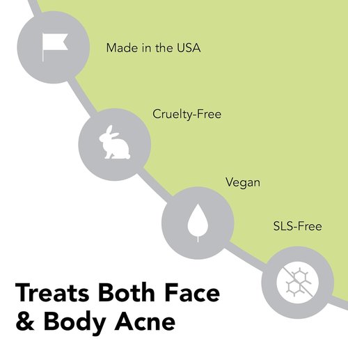 Humane Benzoyl Peroxide Face Wash - 5% Acne Treatment for Skin, Back & Body - 8 Fl Oz - Dermatologist-Tested, Non-Foaming Cleanser